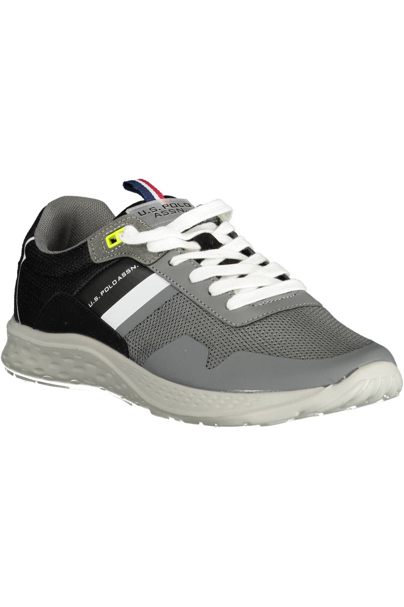 Sleek Gray Lace-Up Sports Sneakers