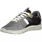 Sophisticated Gray Lace-Up Sports Sneakers