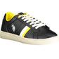 Classic Black Lace-Up Sport Sneakers