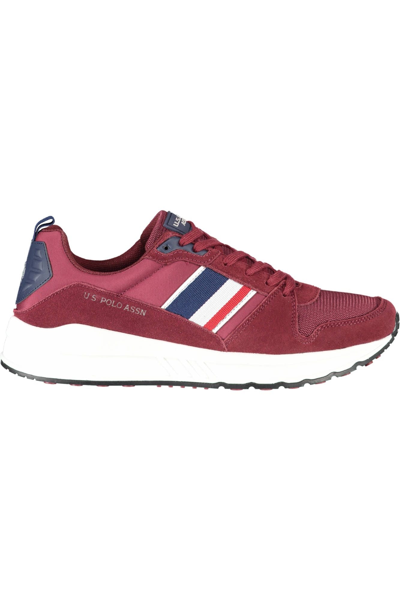 Chic Red Lace-Up Sports Sneakers