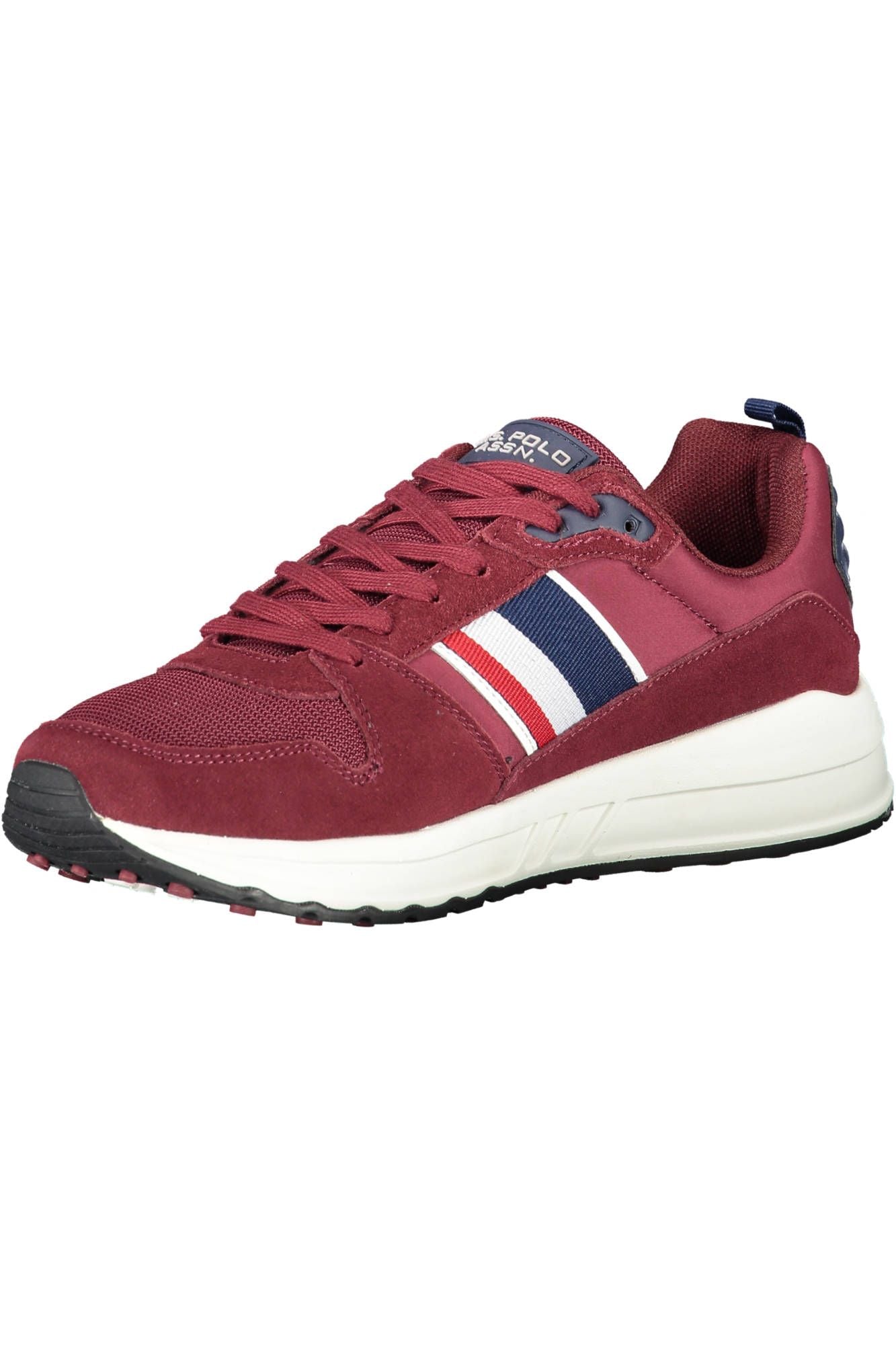 Chic Red Lace-Up Sports Sneakers