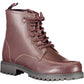 Equestrian Charm Lace-up Leather Boots