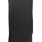 Elegant Black Wool-Cashmere Blend Scarf