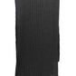 Elegant Black Wool Scarf with Logo Detail
