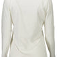 Chic White Long-Sleeved Logo Tee