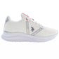 Elegant White Lace-Up Sneakers