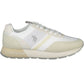 Elegant White Lace-Up Sneakers