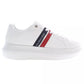 Chic White Lace-Up Sports Sneakers