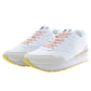 Chic White Lace-Up Sneakers with Logo Detail