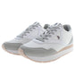 Chic White Lace-Up Sneakers with Logo Detail