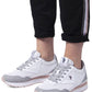 Chic White Lace-Up Sneakers with Logo Detail