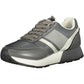 Sleek Gray Lace-Up Sports Sneakers