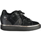 Chic Black Lace-Up Sneakers with Logo Detail
