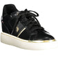 Chic Black Lace-Up Sneakers with Logo Detailing