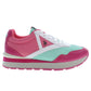 Chic Pink Lace-up Sports Sneakers