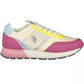 Chic Purple Lace-Up Sneakers With Logo Detail