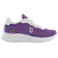Chic Purple Lace-Up Sports Sneakers