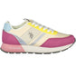 Chic Purple Sports Sneakers with Logo Detail
