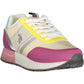 Chic Purple Sports Sneakers with Logo Detail