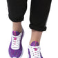 Chic Purple Lace-Up Sports Sneakers