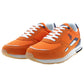 Electrify Your Step: Vibrant Orange Sports Sneakers