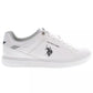Sleek White Sneakers with Signature Logo