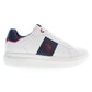 Chic White Lace-Up Sports Sneakers With Logo Detail