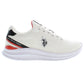 Sleek White Sports Sneakers with Contrasting Accents