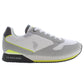 Elegant White Lace-Up Sports Sneakers