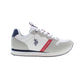 Sleek White Sneakers with Contrast Detailing