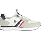 Elegant White Sports Sneakers with Logo