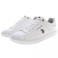 Sleek White Sneakers with Signature Logo