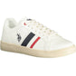 Elegant White Lace-up Sports Sneakers