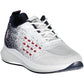 Chic White Lace-Up Sneakers with Logo Detail