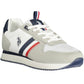 Elegant White Sports Sneakers with Logo