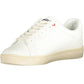 Elegant White Lace-up Sports Sneakers