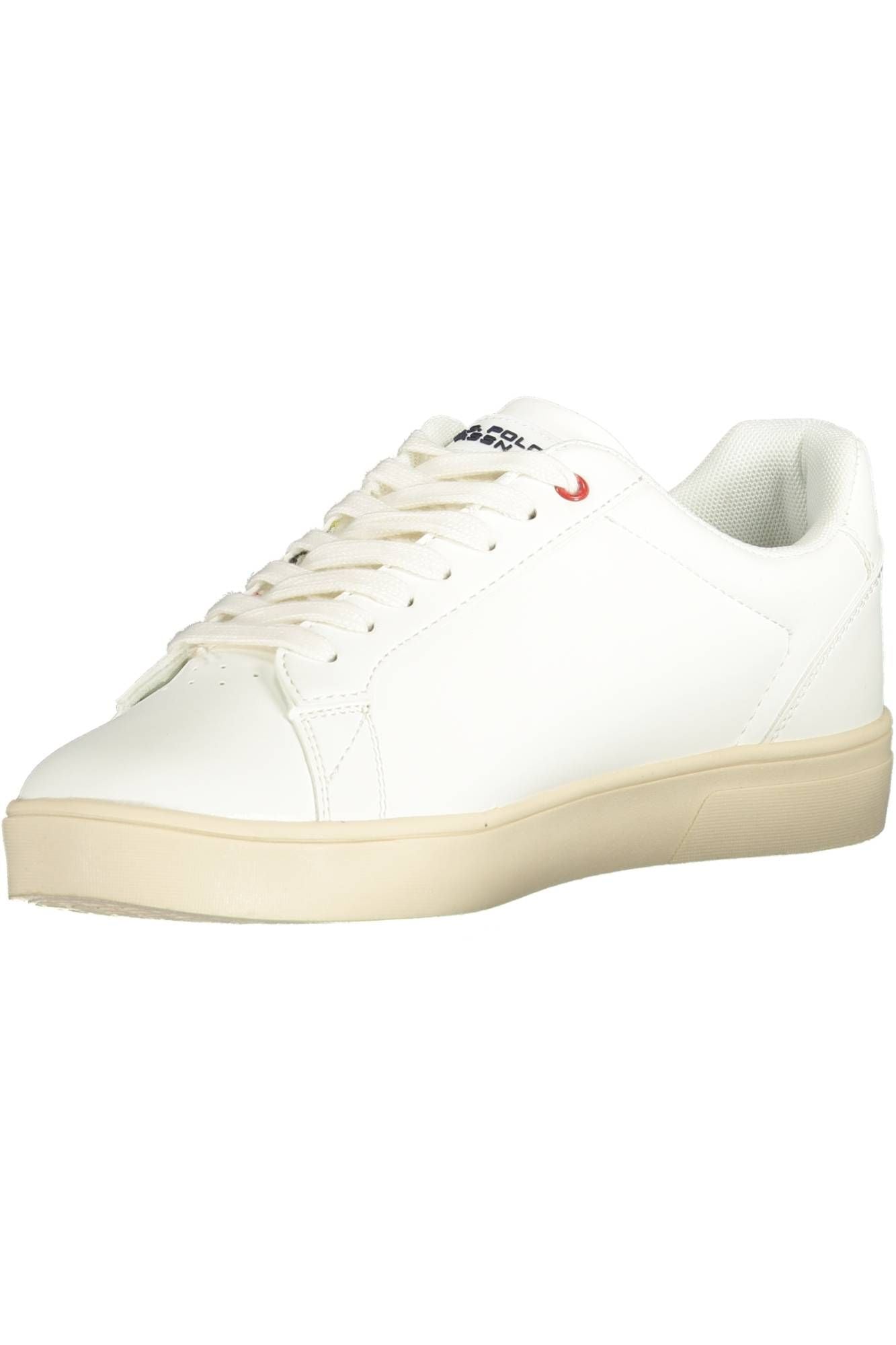 Elegant White Lace-up Sports Sneakers