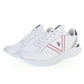 Elegant White Lace-Up Sports Sneakers
