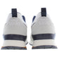Elegant White Sports Sneakers with Contrasting Accents
