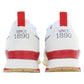 Sleek White Lace-Up Sports Sneakers