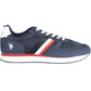 Timeless Blue Sports Sneakers with Contrasting Details
