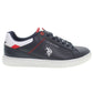 Sleek Blue Sneakers with Contrast Details
