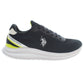 Elevated Blue Sneakers with Logo Detail
