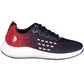 Sleek Blue Sneakers with Contrasting Accents