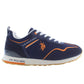 Chic Blue Sporty Lace-up Sneakers
