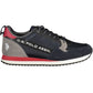 Sleek Blue Lace-Up Sports Sneakers