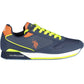 Blue Contrast Laced Sports Sneakers