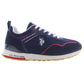 Sleek Blue Sneakers with Contrast Detailing