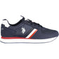 Chic Blue Lace-Up Sports Sneakers