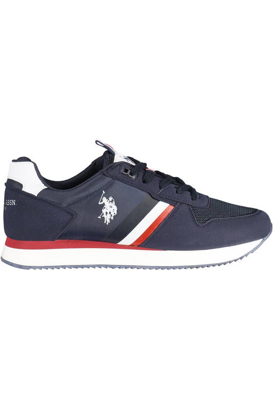 Chic Blue Lace-Up Sports Sneakers